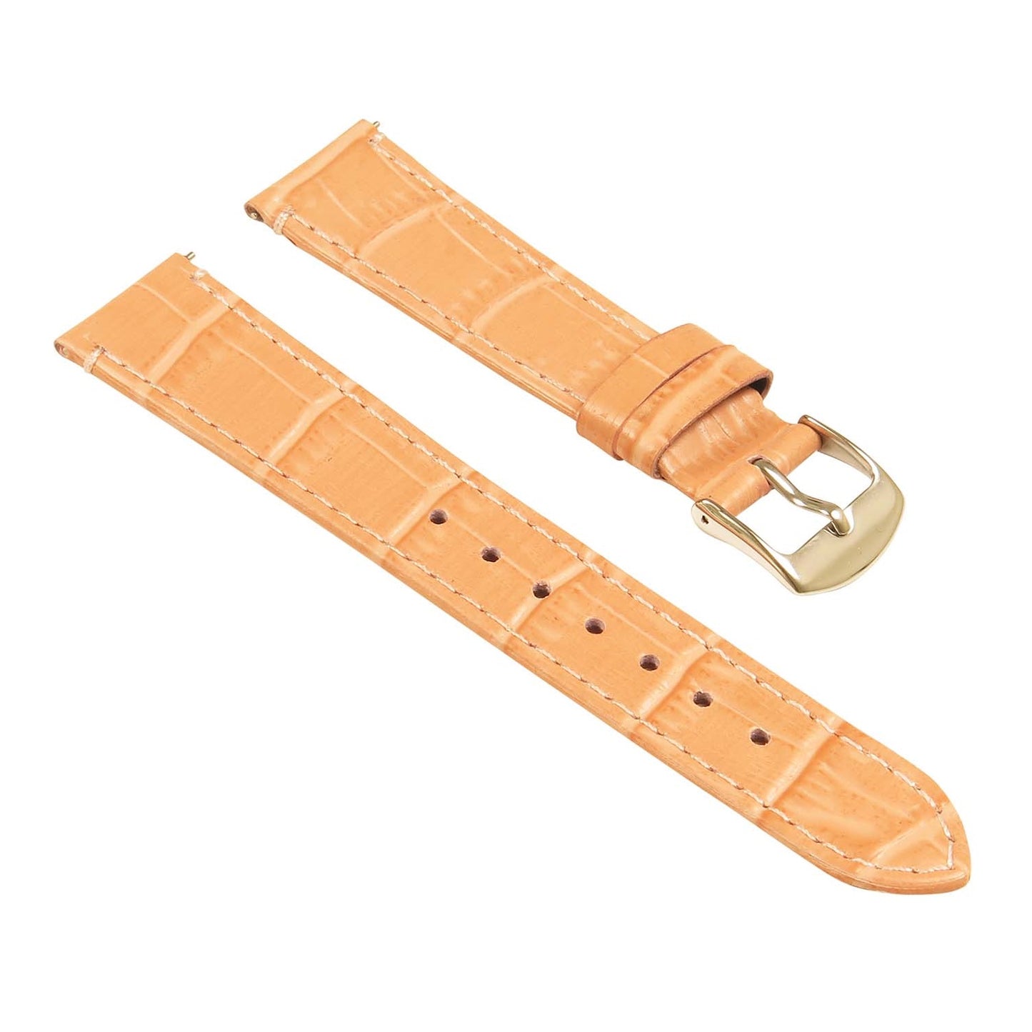 Women's Crocodile Strap - Quick Release Light Pink