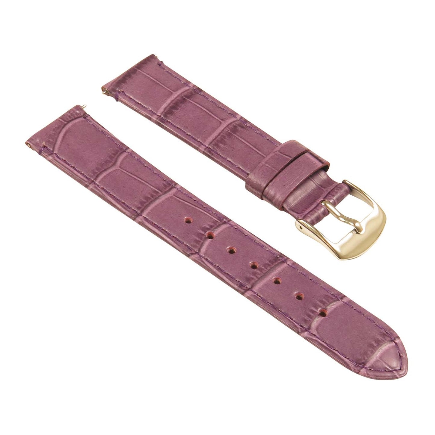Women's Crocodile Strap - Quick Release Purple