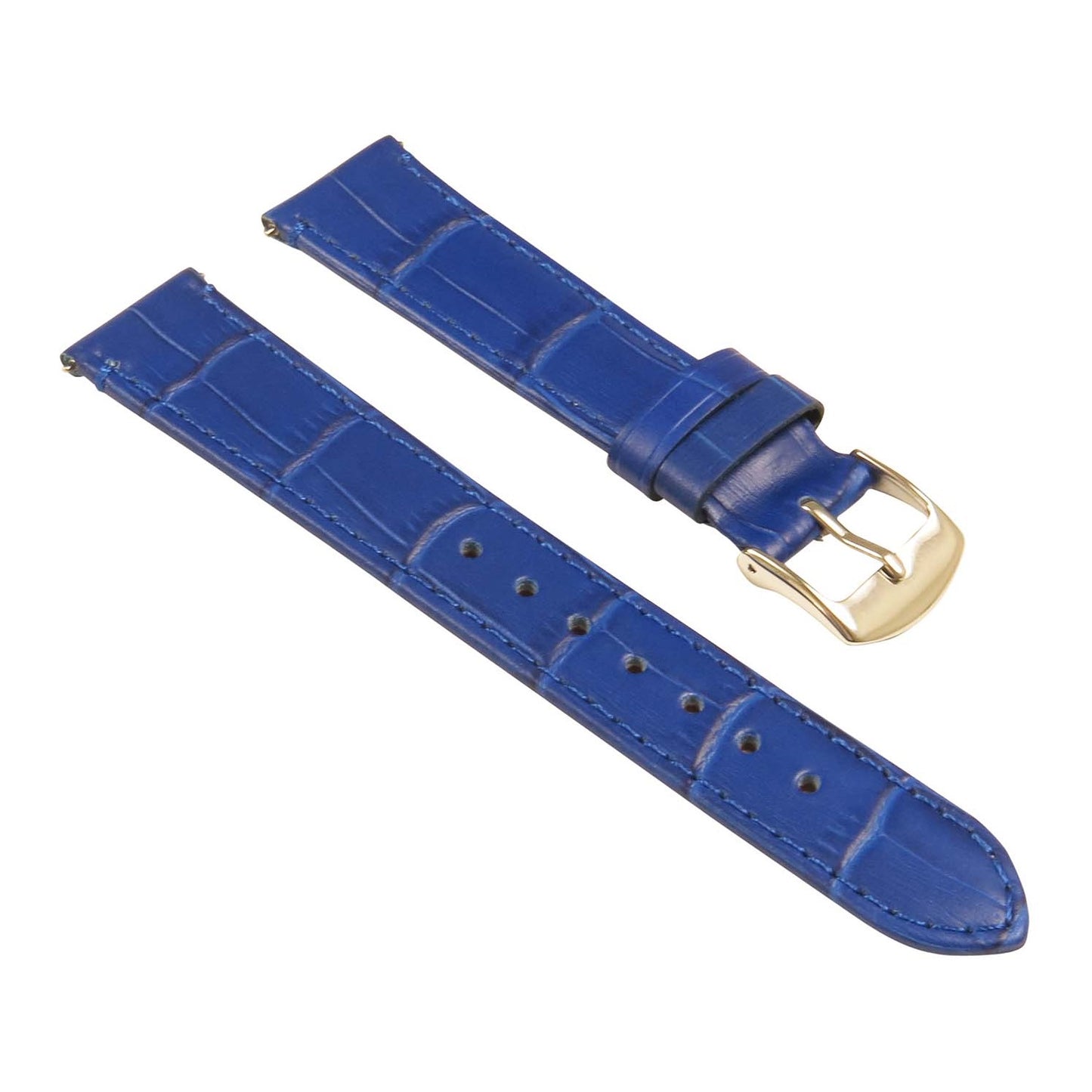 Women's Crocodile Strap - Quick Release Blue