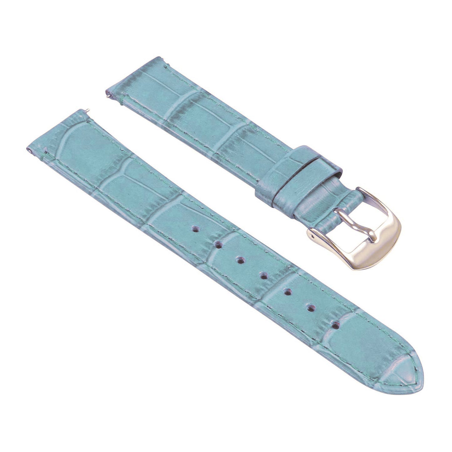Women's Crocodile Strap - Quick Release Light Blue
