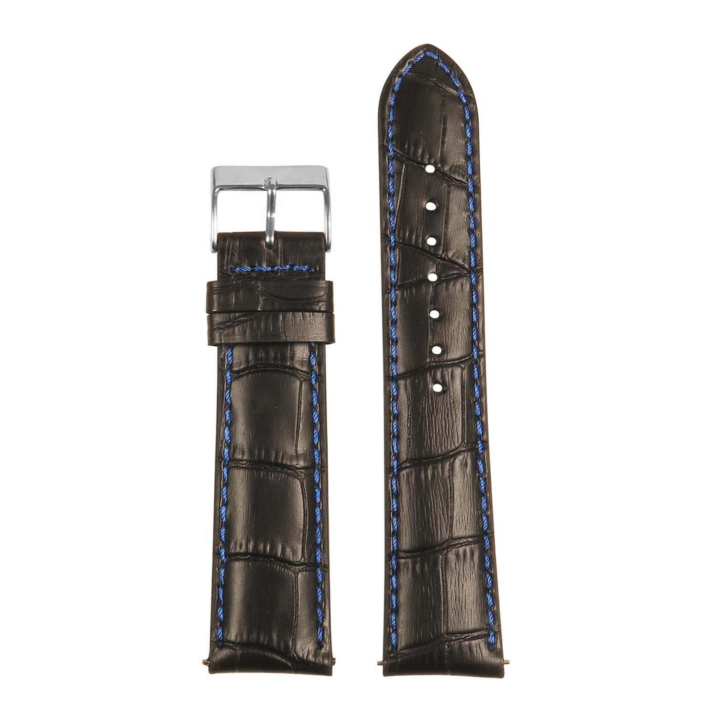 Men’s Crocodile Embossed Strap – Quick Release (24mm)