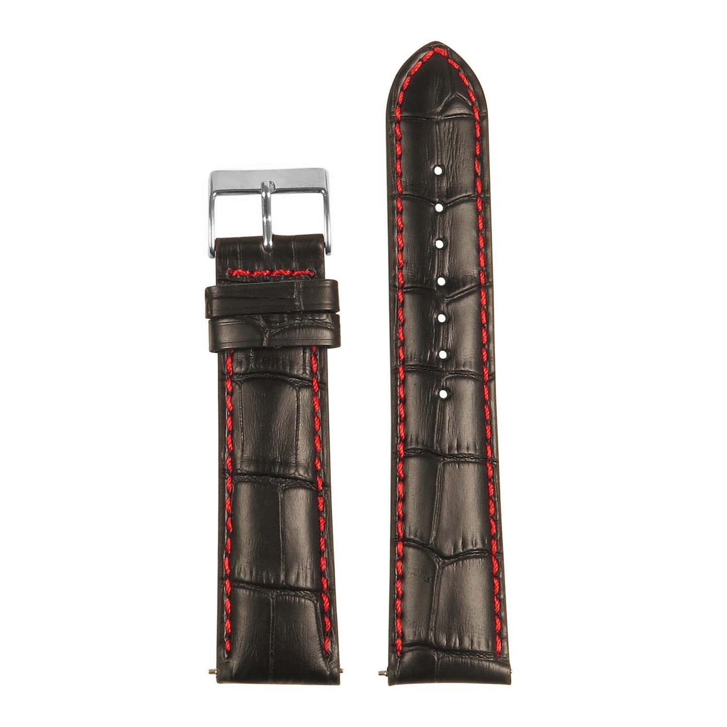 Men’s Crocodile Embossed Strap – Quick Release (24mm)