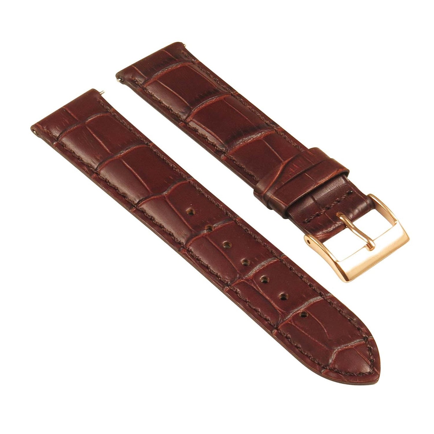 Men’s Crocodile Embossed Strap – Quick Release (20mm, 21mm, 22mm)