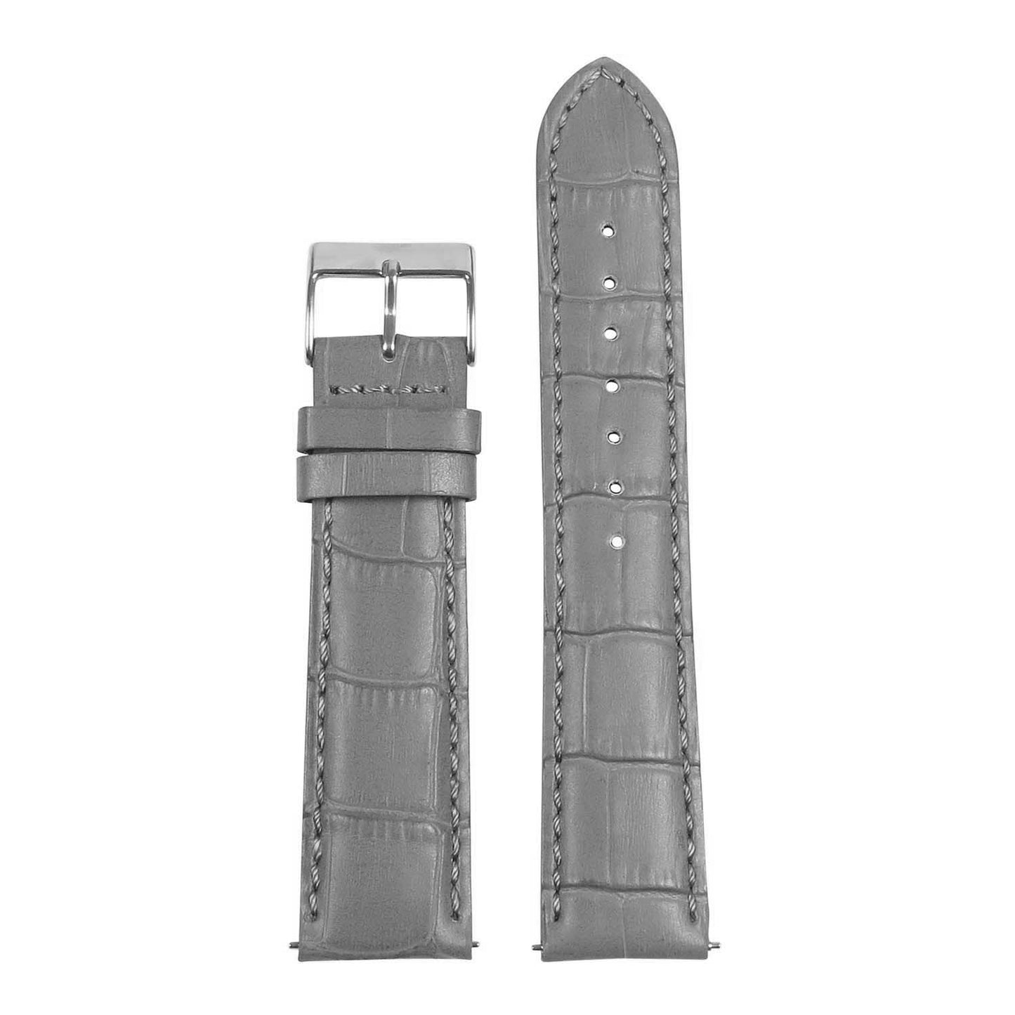 Men’s Crocodile Embossed Strap – Quick Release (24mm)