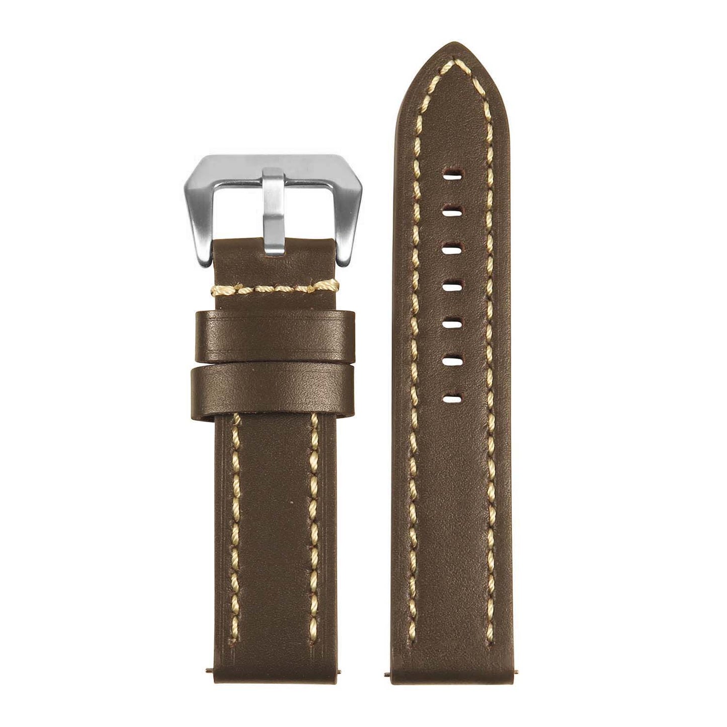 Thick Leather Strap for Garmin Fenix 5 / 6 / Forerunner 945 / Approach S62 / Instinct