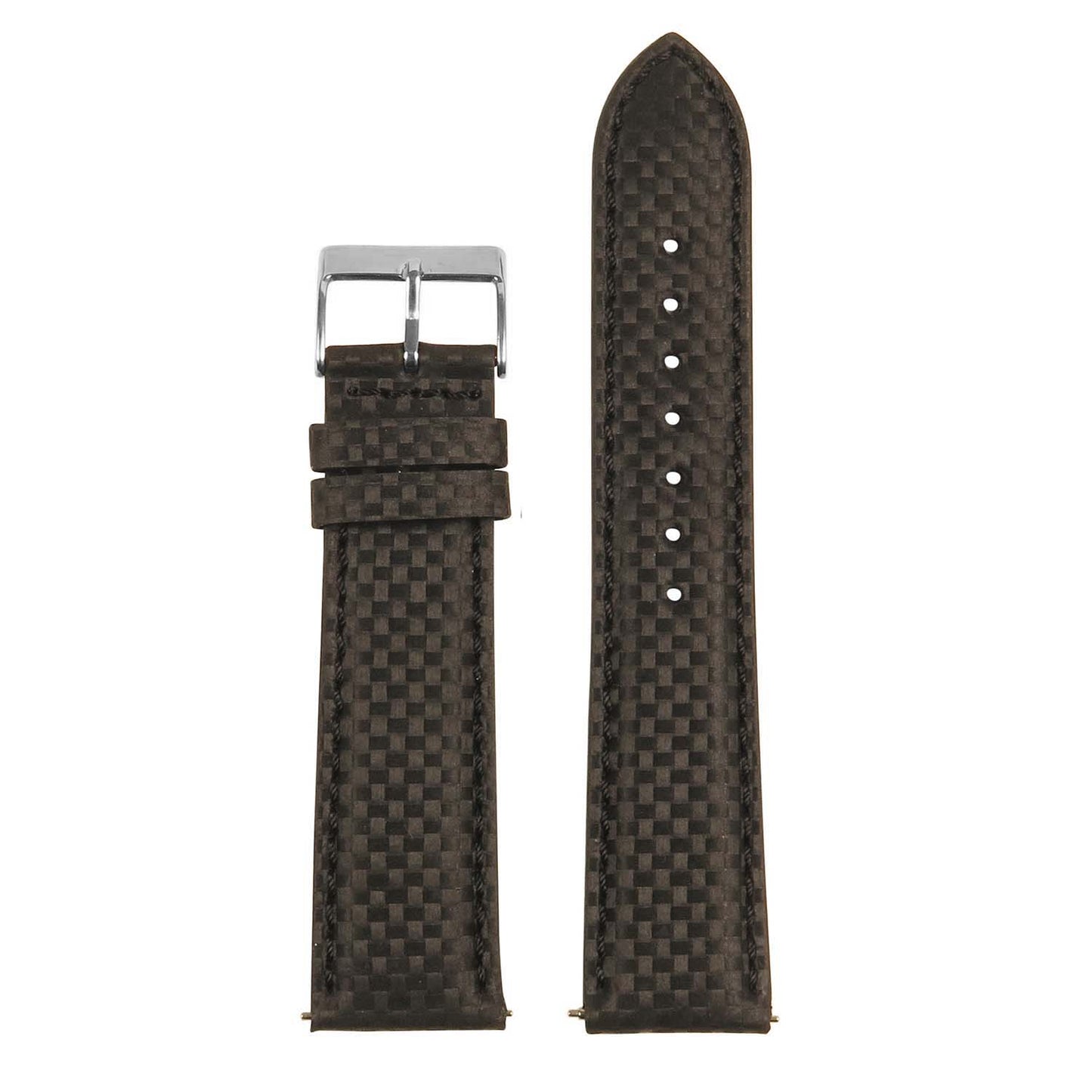 Carbon Fiber Embossed Leather Strap for Fitbit Versa & Versa 2
