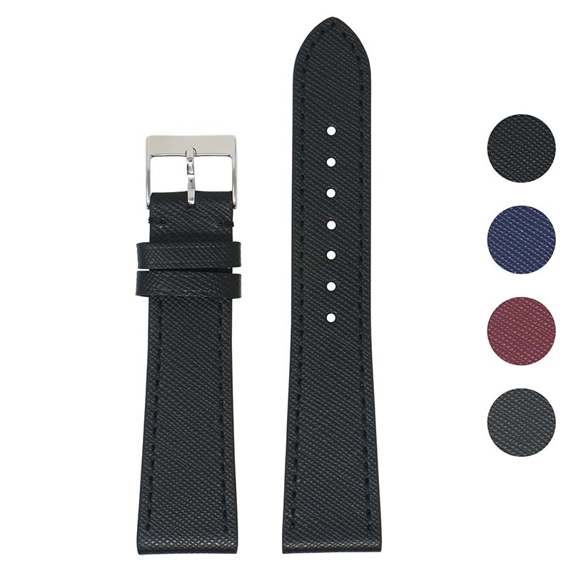DASSARI Pilot Leather Watch Band w/ Rose Gold Rivets for Apple Watch
