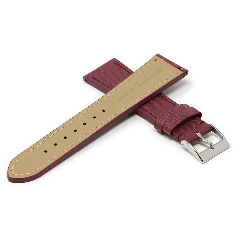 DASSARI Pilot Leather Watch Band w/ Rose Gold Rivets for Apple Watch
