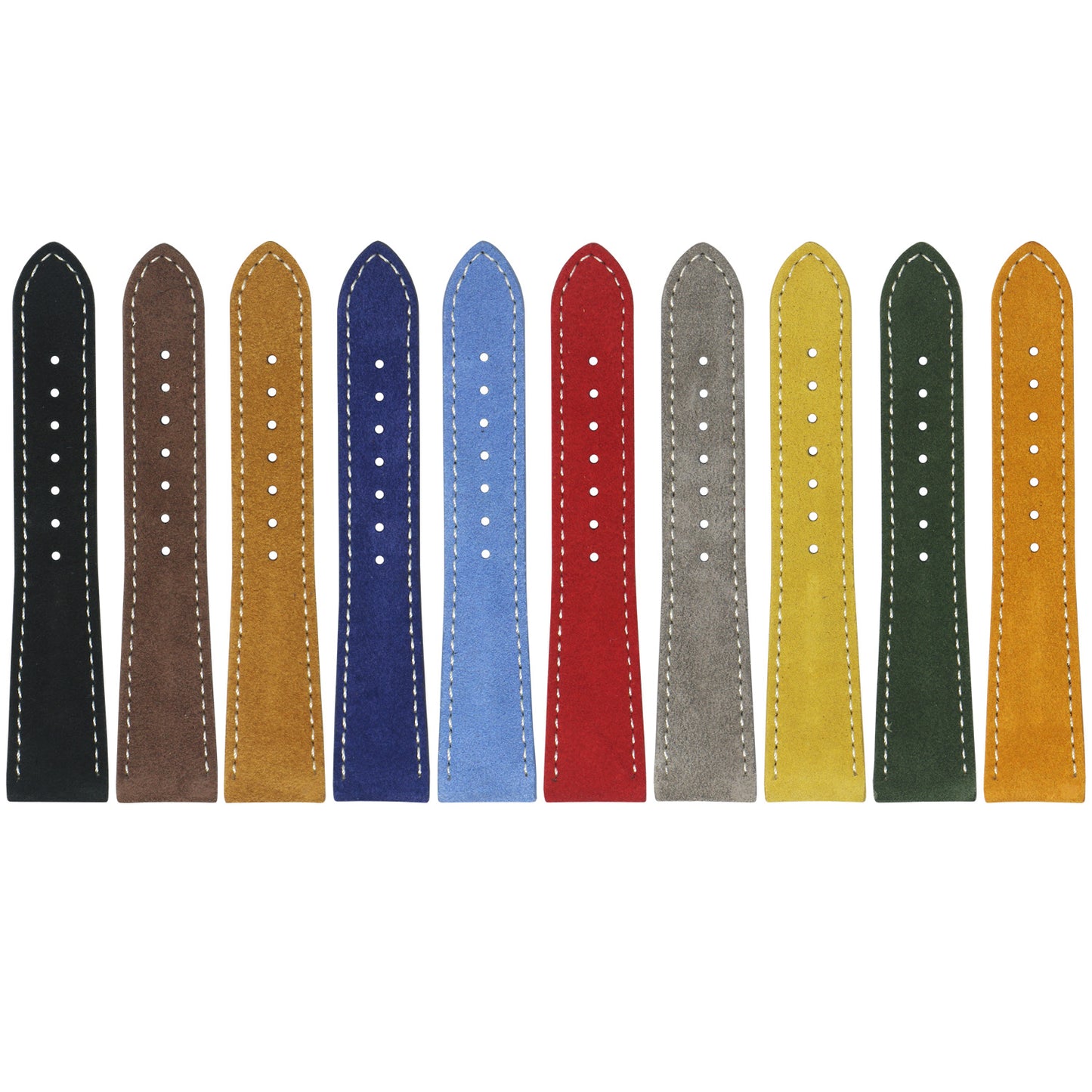 24mm Suede Smart Watch Strap (Short, Standard, Long)