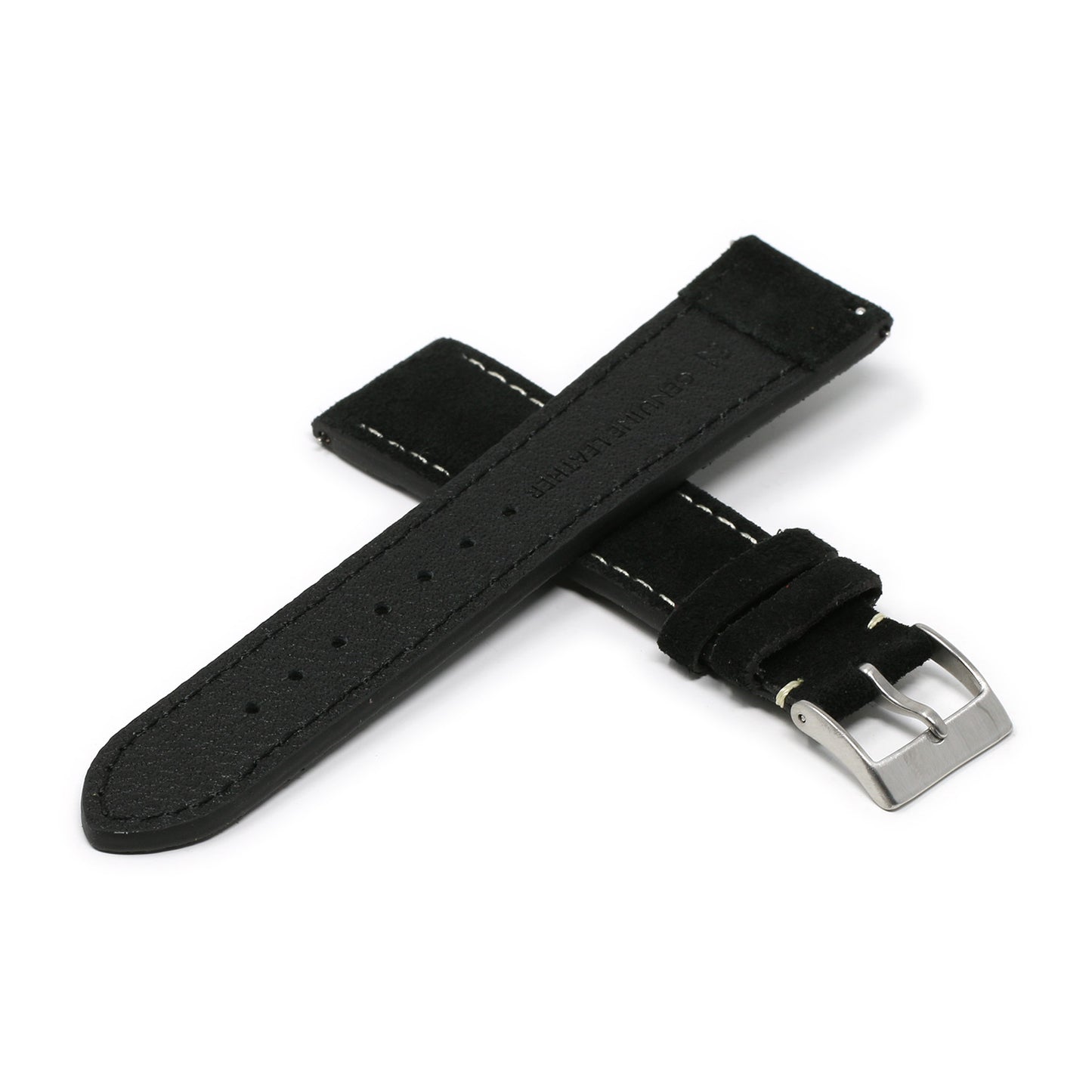 24mm Suede Smart Watch Strap (Short, Standard, Long)