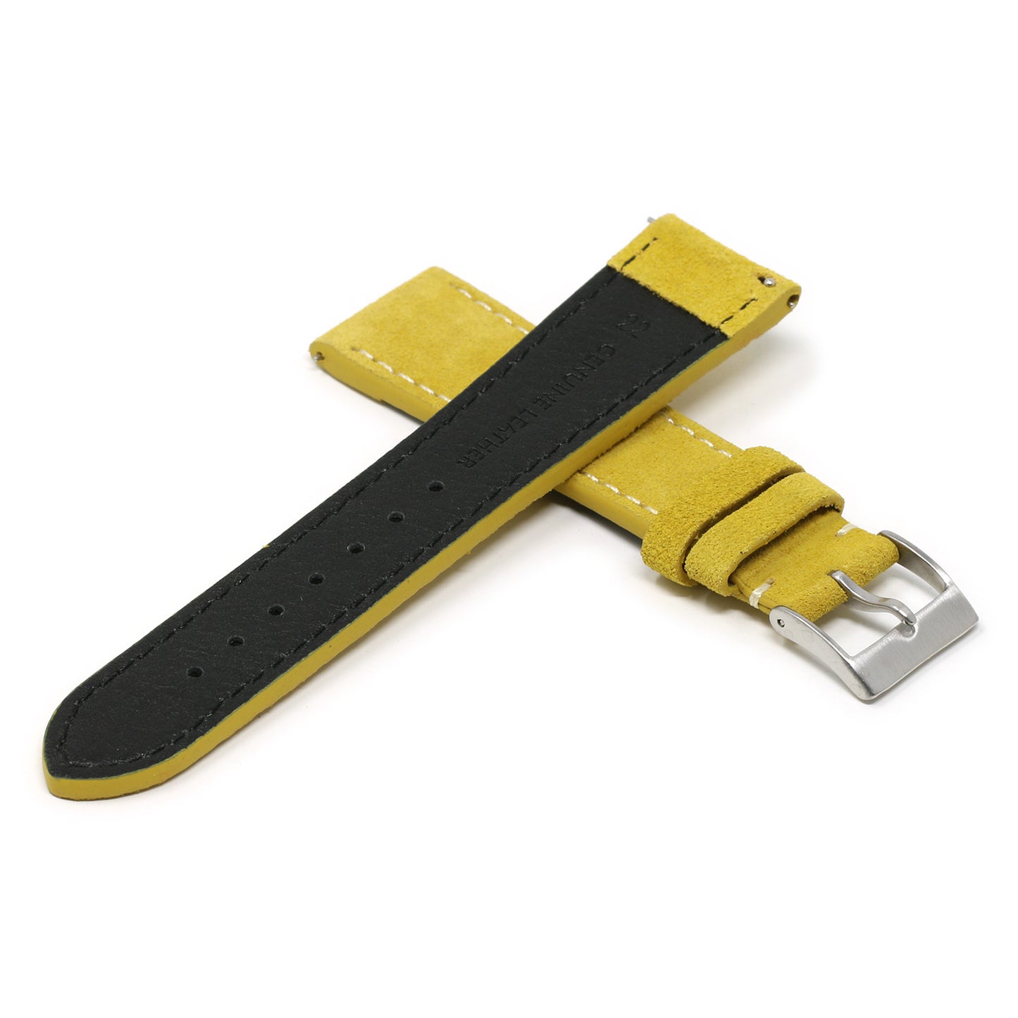 24mm Suede Smart Watch Strap (Short, Standard, Long)