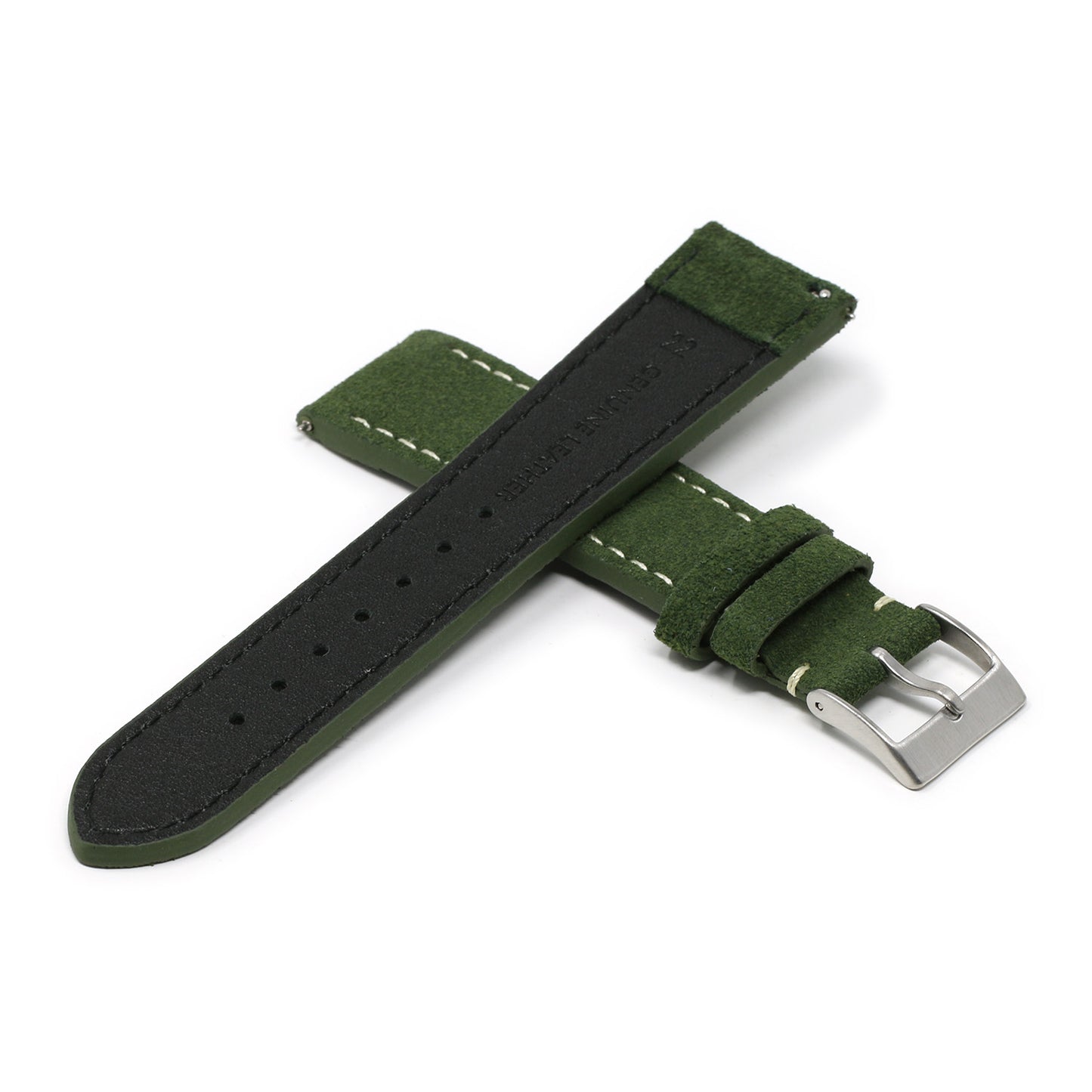 24mm Suede Smart Watch Strap (Short, Standard, Long)