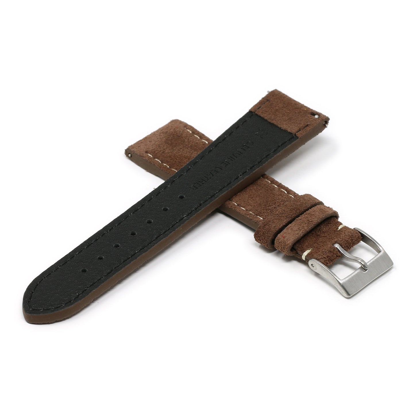 24mm Suede Smart Watch Strap (Short, Standard, Long)