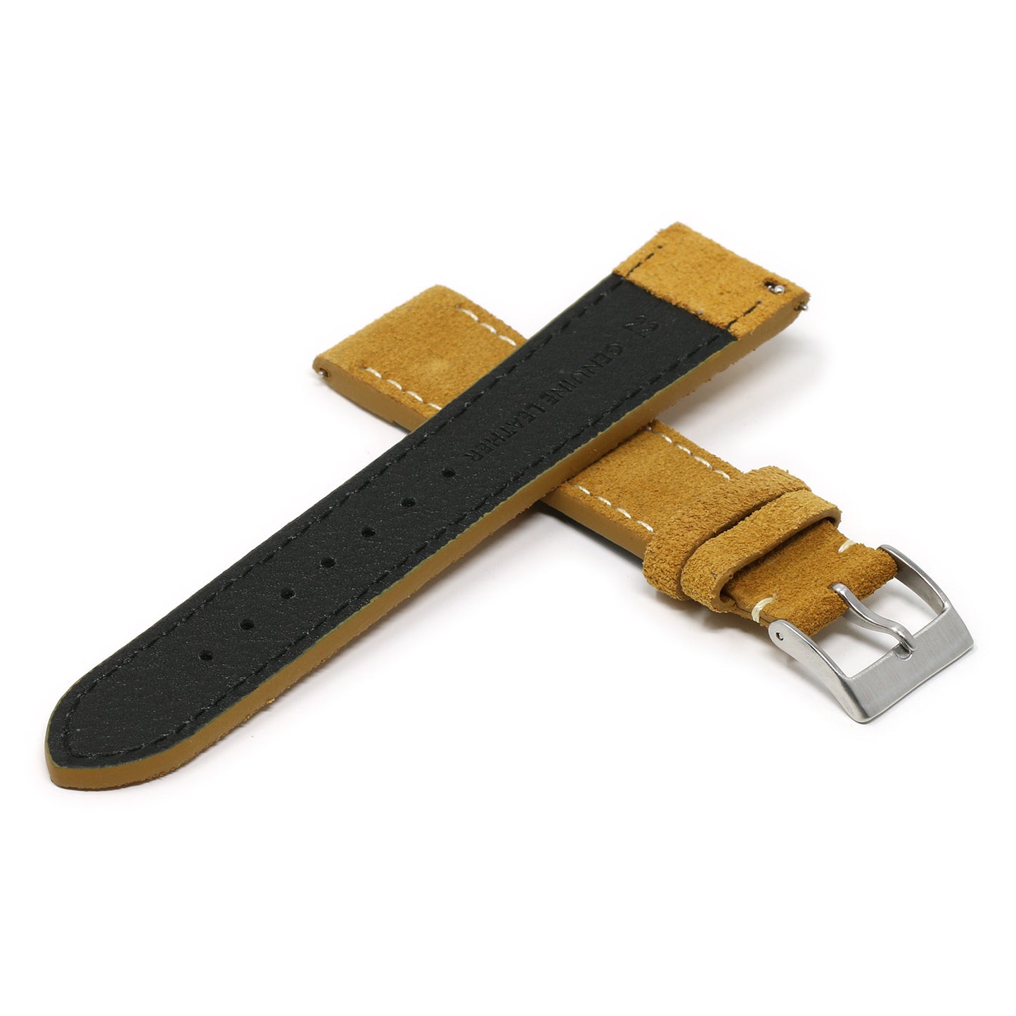 24mm Suede Smart Watch Strap (Short, Standard, Long)