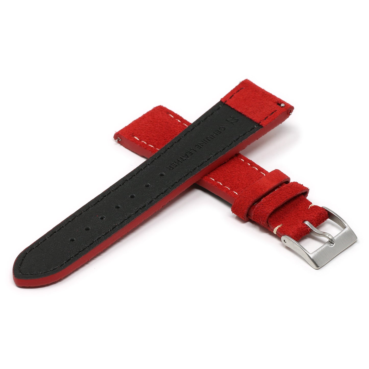 24mm Suede Smart Watch Strap (Short, Standard, Long)