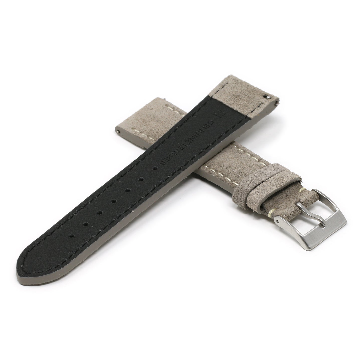 24mm Suede Smart Watch Strap (Short, Standard, Long)