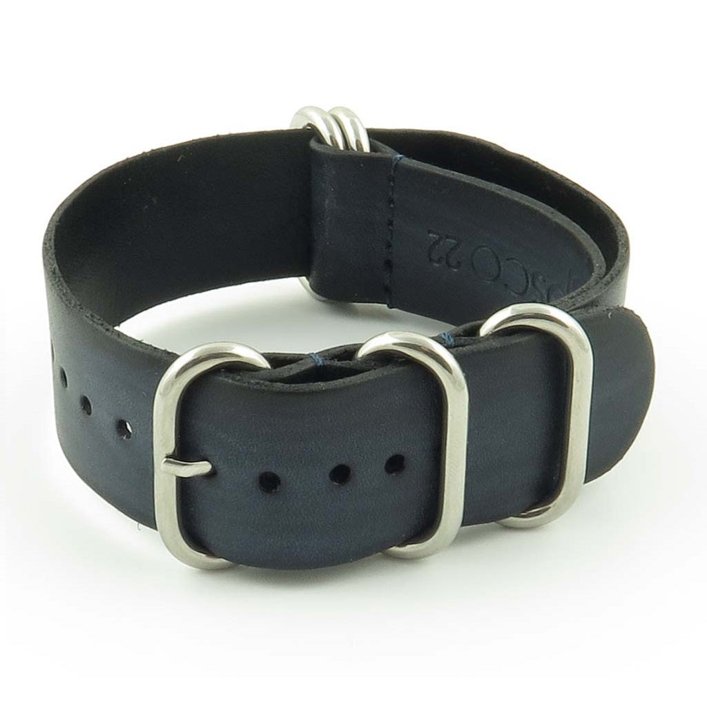 Faded Vintage Leather NATO Strap