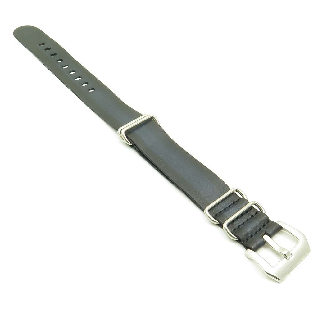 Faded Vintage Leather NATO Strap w/ Pre V Buckle