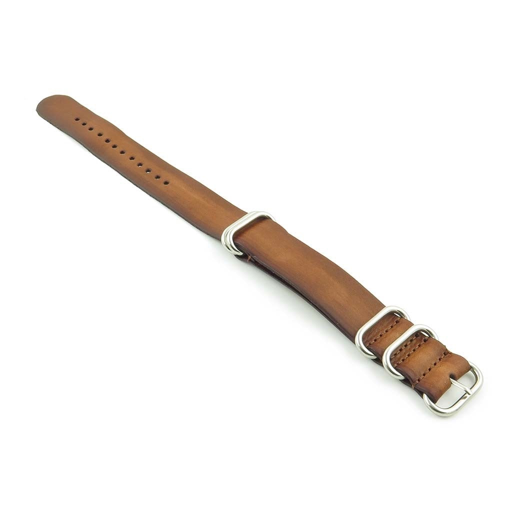 Faded Vintage Leather NATO Strap