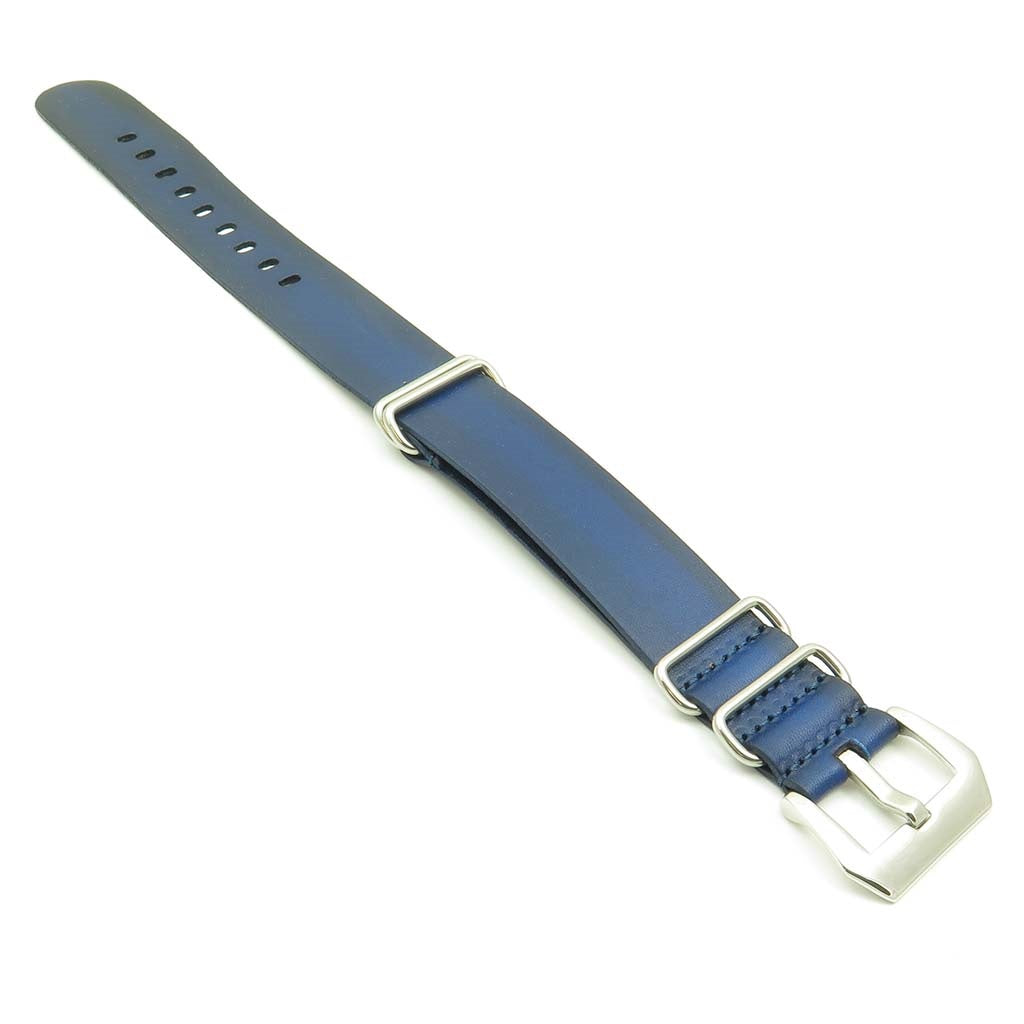 Faded Vintage Leather NATO Strap w/ Pre V Buckle