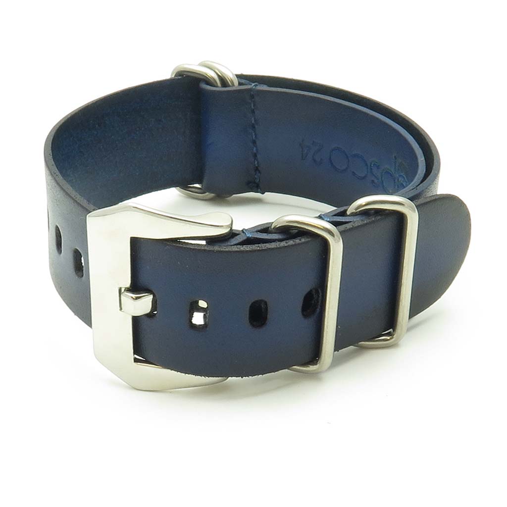 Faded Vintage Leather NATO Strap w/ Pre V Buckle