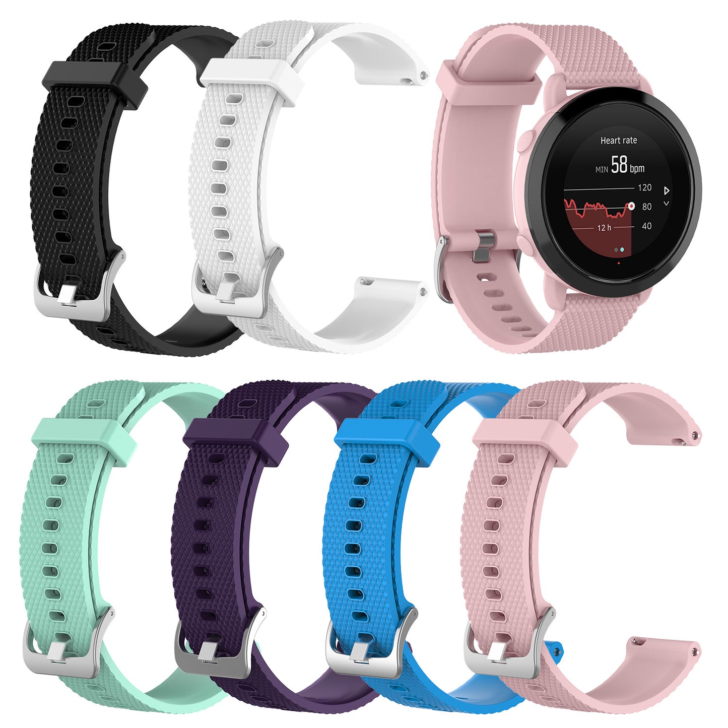Rubber Strap for Small Garmin Forerunner 25