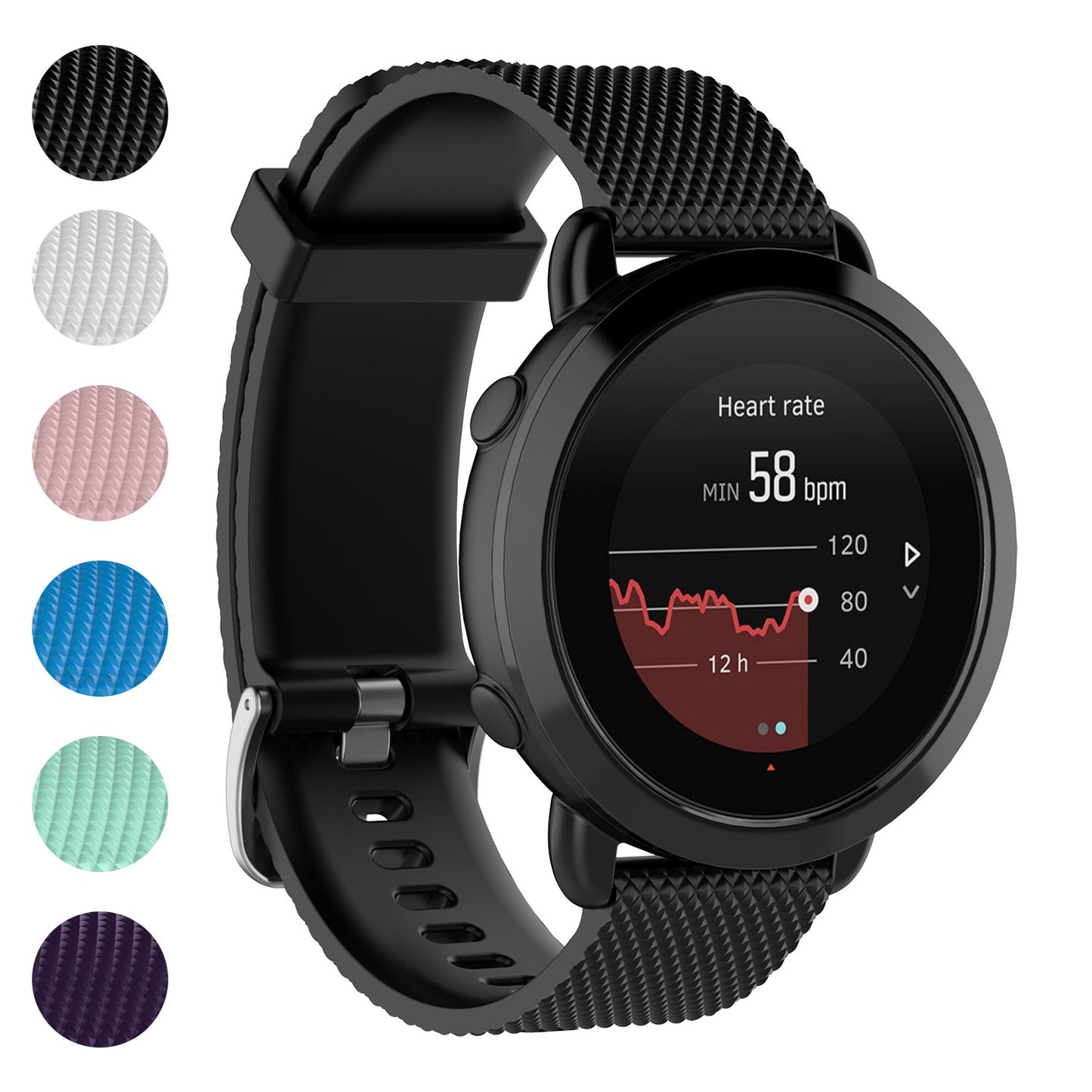 Rubber Strap for Small Garmin Forerunner 25