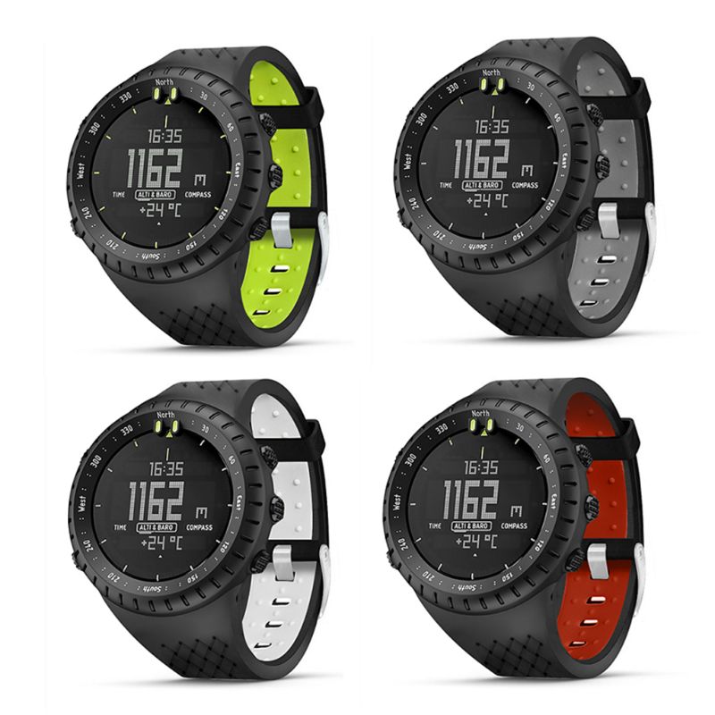 Rubber Strap with Black Deployant Clasp for Garmin Vivoactive 4S & Vivomove 3S
