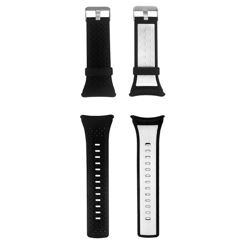 Rubber Strap with Black Deployant Clasp for Garmin Vivoactive 4S & Vivomove 3S