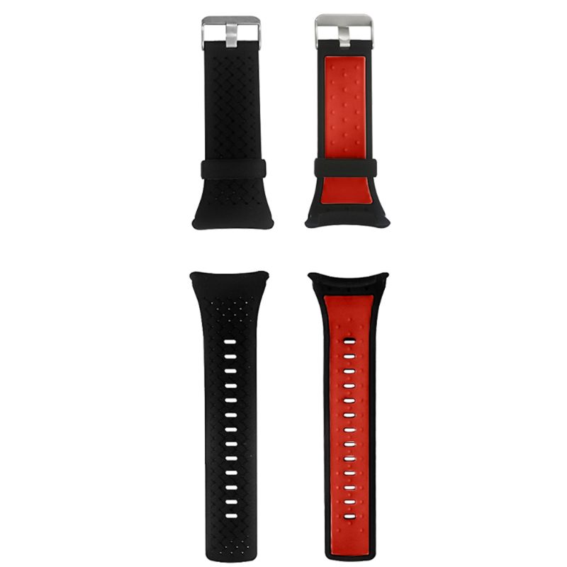 Rubber Strap with Black Deployant Clasp for Garmin Vivoactive 4S & Vivomove 3S