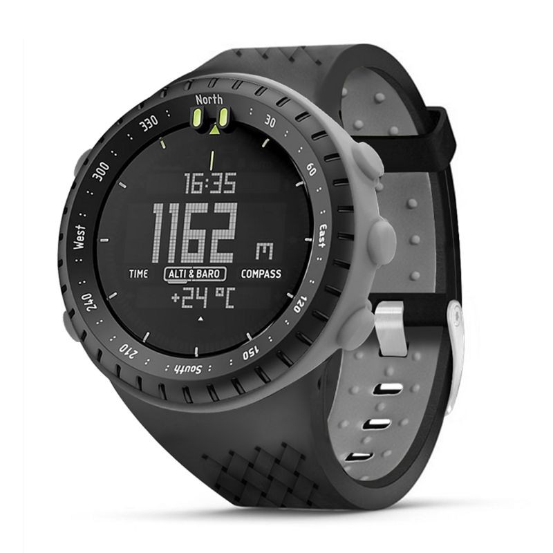 Rubber Strap with Black Deployant Clasp for Garmin Vivoactive 4S & Vivomove 3S