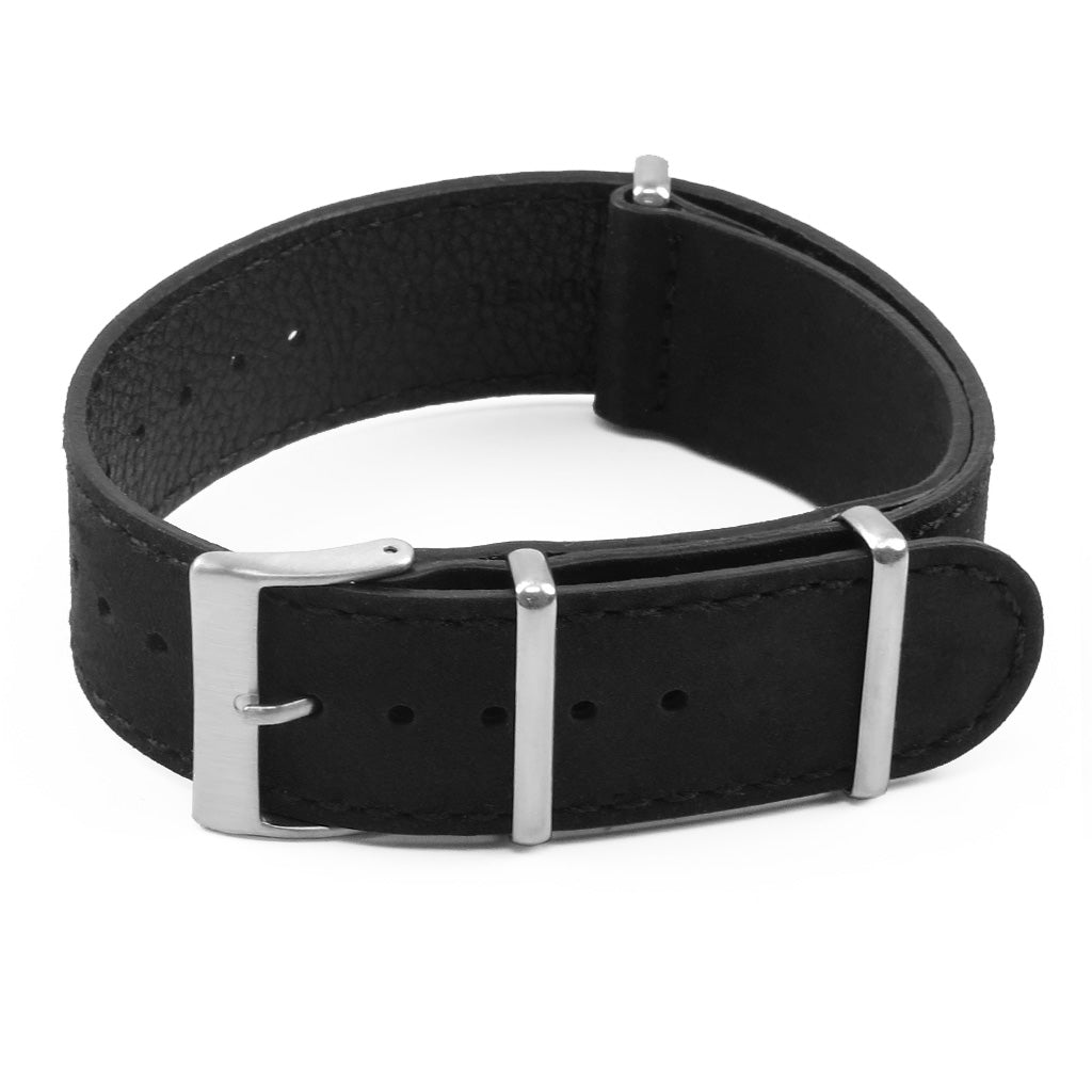 DASSARI Royal Suede Nubuck Leather NATO Strap