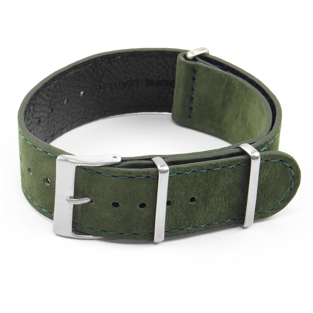 DASSARI Royal Suede Nubuck Leather NATO Strap