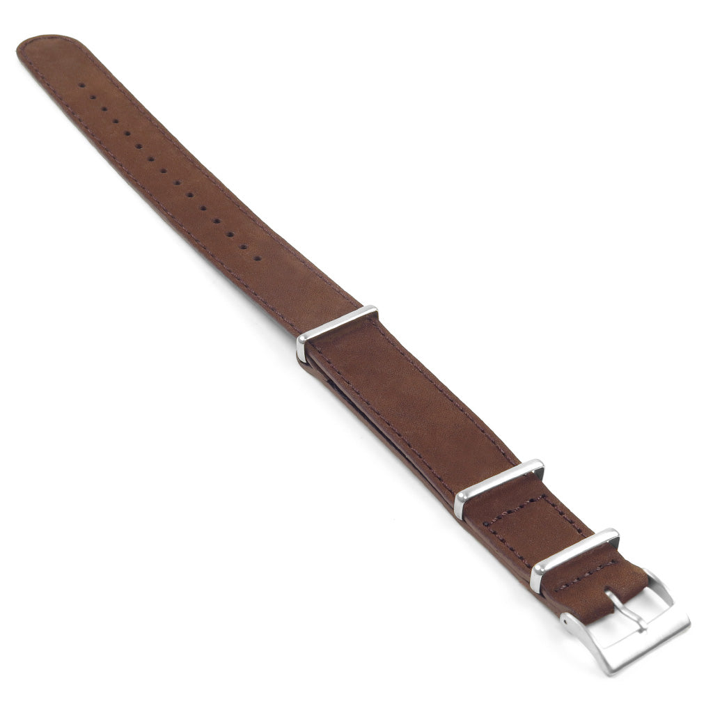DASSARI Royal Suede Nubuck Leather NATO Strap