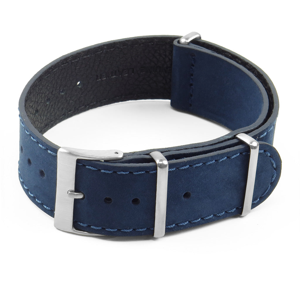 DASSARI Royal Suede Nubuck Leather NATO Strap
