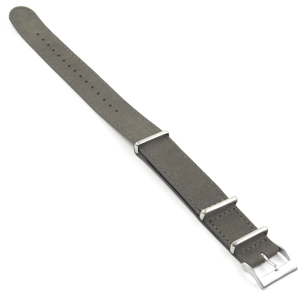 DASSARI Royal Suede Nubuck Leather NATO Strap