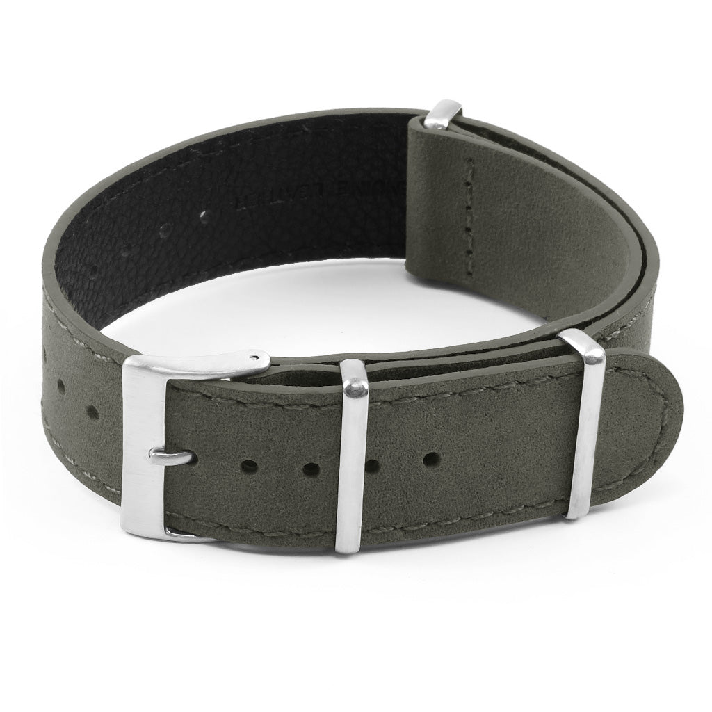 DASSARI Royal Suede Nubuck Leather NATO Strap
