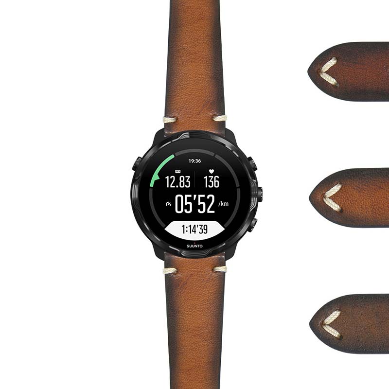 DASSARI Kingwood II Premium Vintage Leather Strap for Samsung Galaxy Watch 3