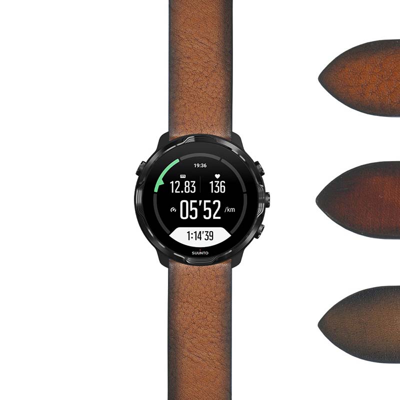 DASSARI Premium Thick Vintage Leather Strap for Samsung Galaxy Watch 3