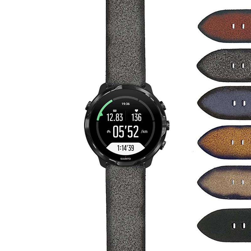 DASSARI Opus Thick Distressed Italian Leather Strap for Samsung Galaxy Watch 3