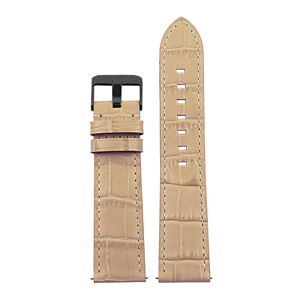 DASSARI Croc Embossed Italian Leather Strap for Fossil Gen 4 Smartwatch