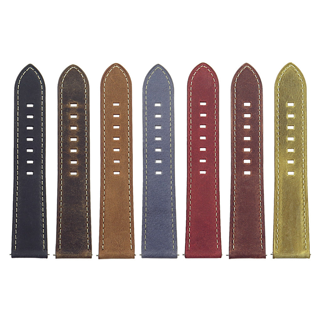 DASSARI Vintage Italian Leather Strap For Apple Watch