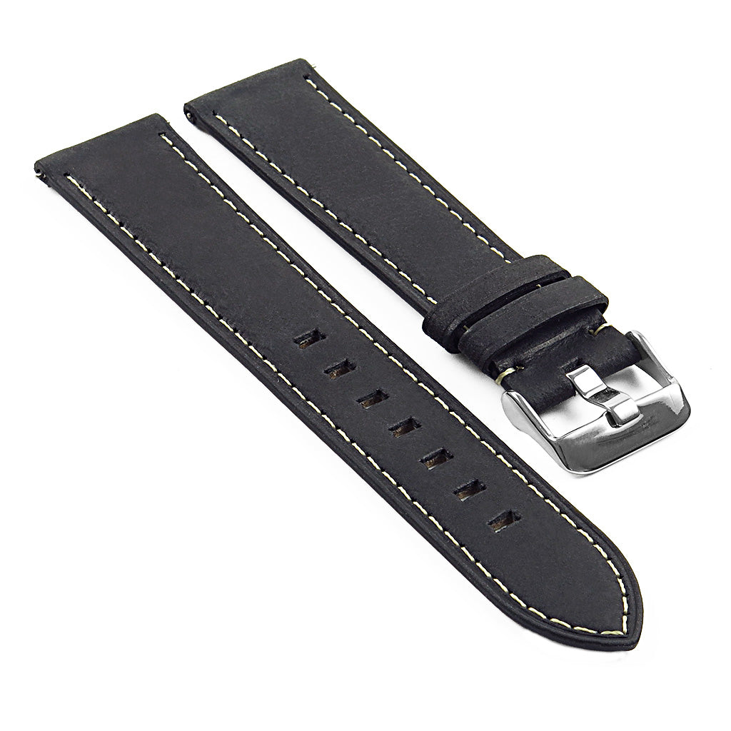 DASSARI Vintage Italian Leather Strap for Fossil Sport Smartwatch