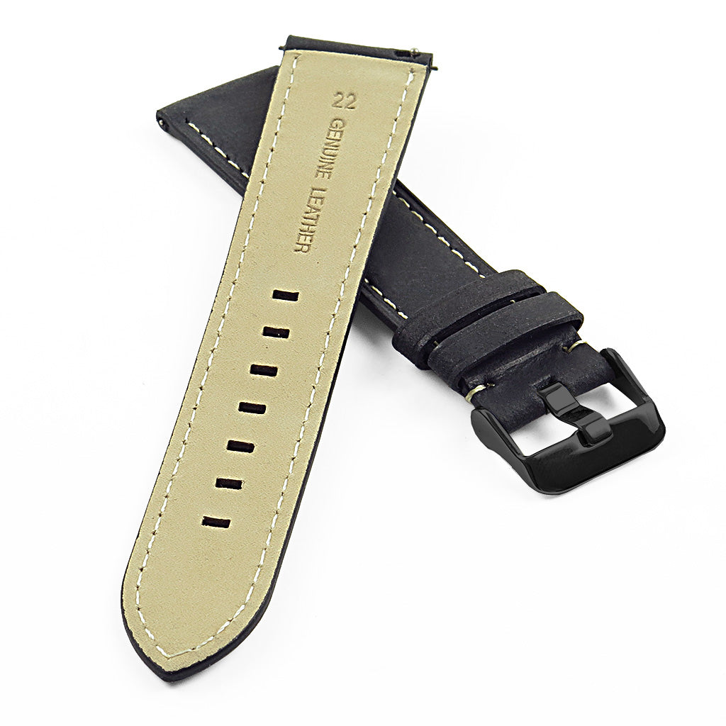 DASSARI Vintage Italian Leather Strap for Fossil Sport Smartwatch
