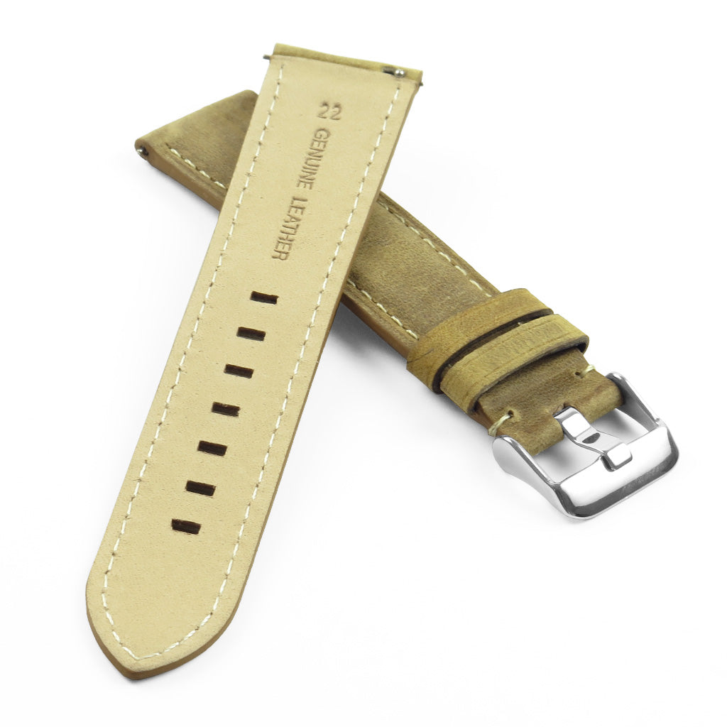 DASSARI Vintage Italian Leather Strap for Fossil Sport Smartwatch
