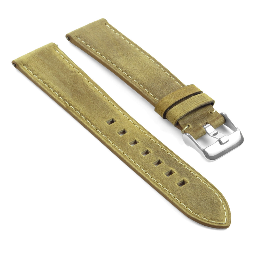 DASSARI Vintage Italian Leather Strap for Fossil Sport Smartwatch