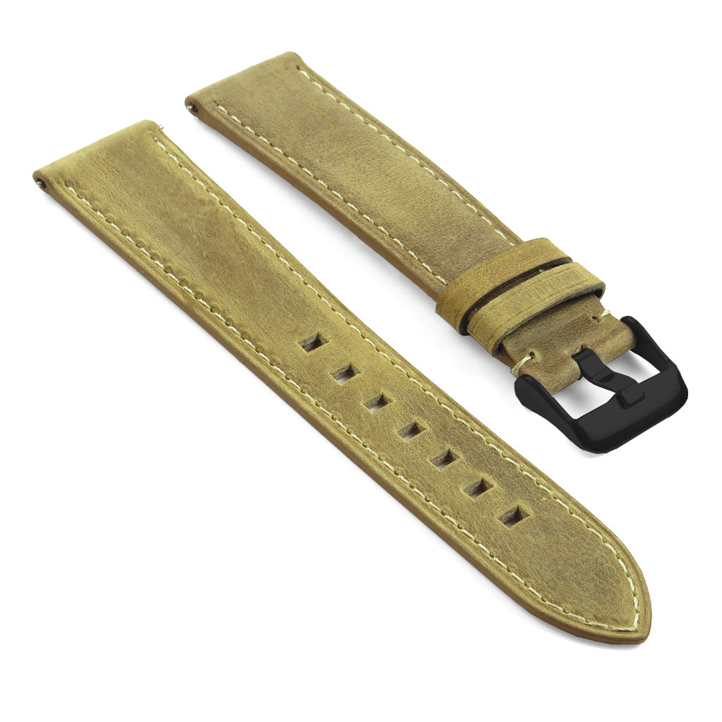 DASSARI Vintage Italian Leather Strap for Fossil Sport Smartwatch