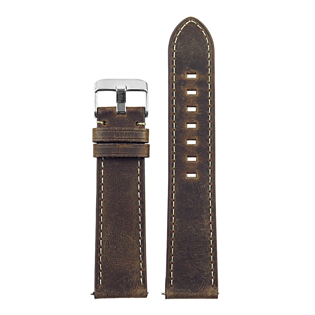 DASSARI Vintage Italian Leather Strap for Fossil Sport Smartwatch