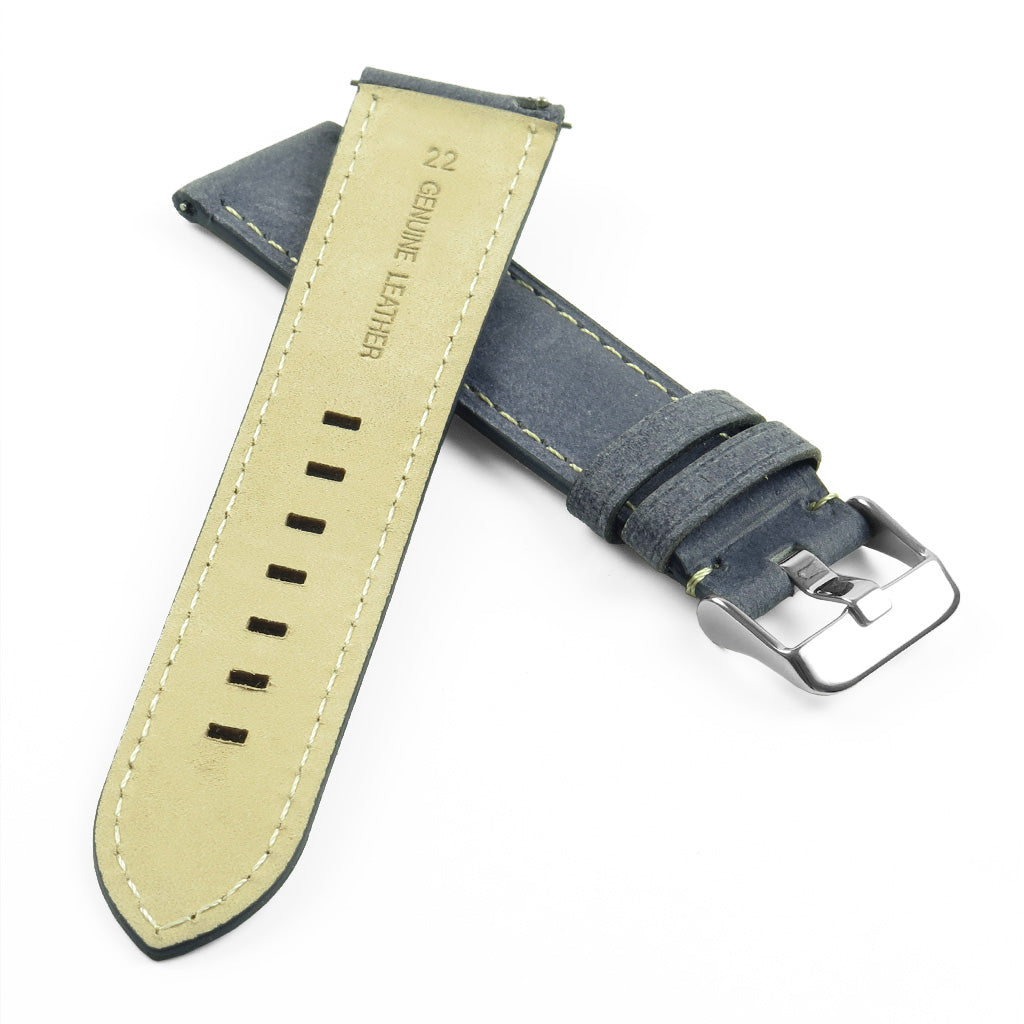 DASSARI Vintage Italian Leather Strap for Fossil Sport Smartwatch
