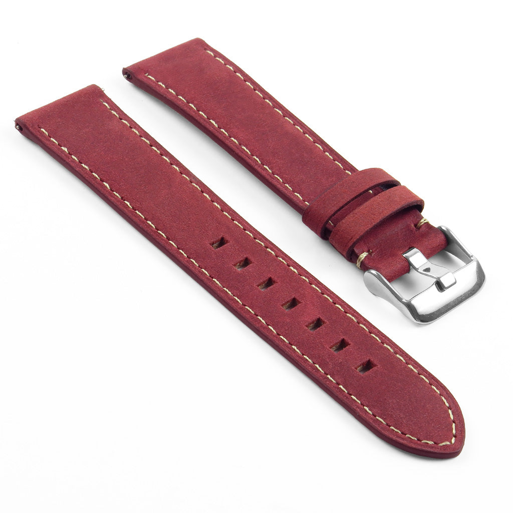 DASSARI Vintage Italian Leather Strap for Fossil Sport Smartwatch